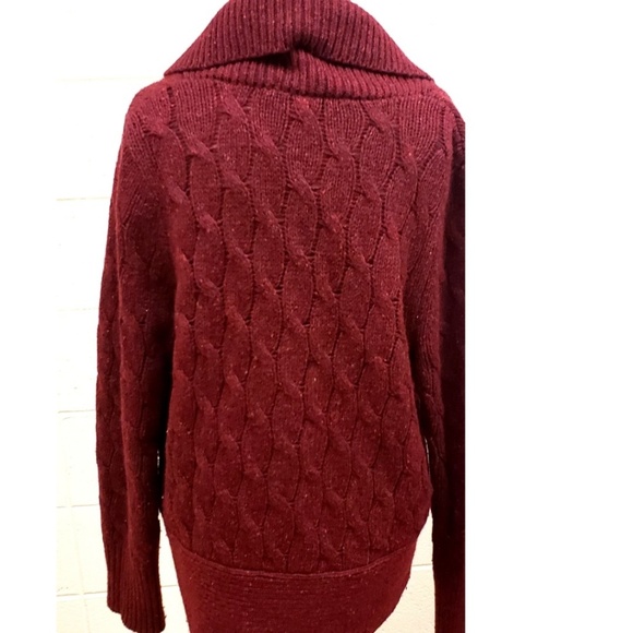 VTG Eddie Bauer Double Breasted Cable Cardigan - Picture 3 of 7